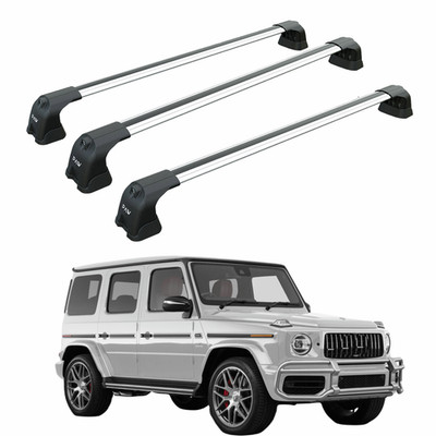 For Mercedes G W464 (2018-2026) Roof Rack Cross Bars Fix Point, Silver