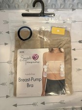 Hands free breast pump bra