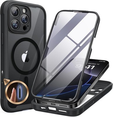 Magnetic for iPhone 16 Pro Max Case 6.9'' Full-Body Phone Case with Screen Prote