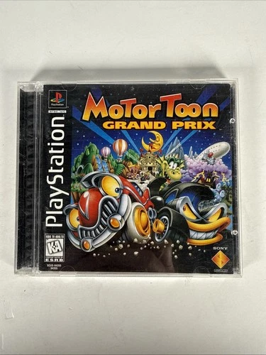 Motor Toon Grand Prix Sony PlayStation 1, 1996 CIB Complete PS1 Tested Excellent