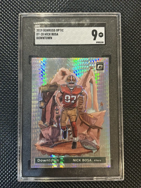 2019 Donruss Optic Nick Bosa Downtown #DT-20 SGC 9 VERY RARE DOWNTOWN