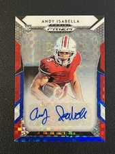 Andy Isabella 2019 Panini Prizm Draft Picks Red White & Blue Auto /99 RC Cards