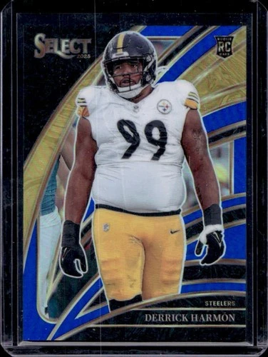 2025 Panini Select Derrick Harmon Club Level RC Blue Prizm Rookie #/99 Steelers