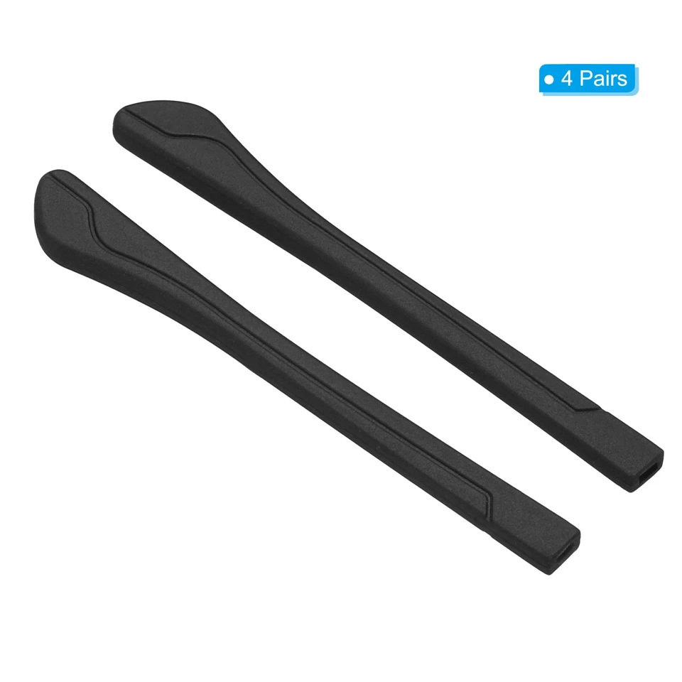 Glasses End Tips Eyeglass Anti Slip Ear Sock Pieces Tube Black 4 Pairs-12 - Image 3 of 4
