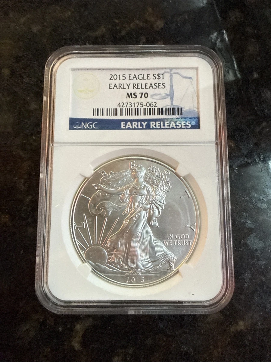 American Eagle MS 70 Graded 2015 Silver Bullion Coins for sale | eBay