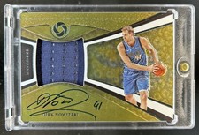 2019-20 Opulence Dirk Nowitzki Precious Swatch Signatures Jersey Auto #/49
