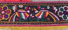 Uzbek suzani handmade embroidery home decor 26"X189" 66x480cm HD