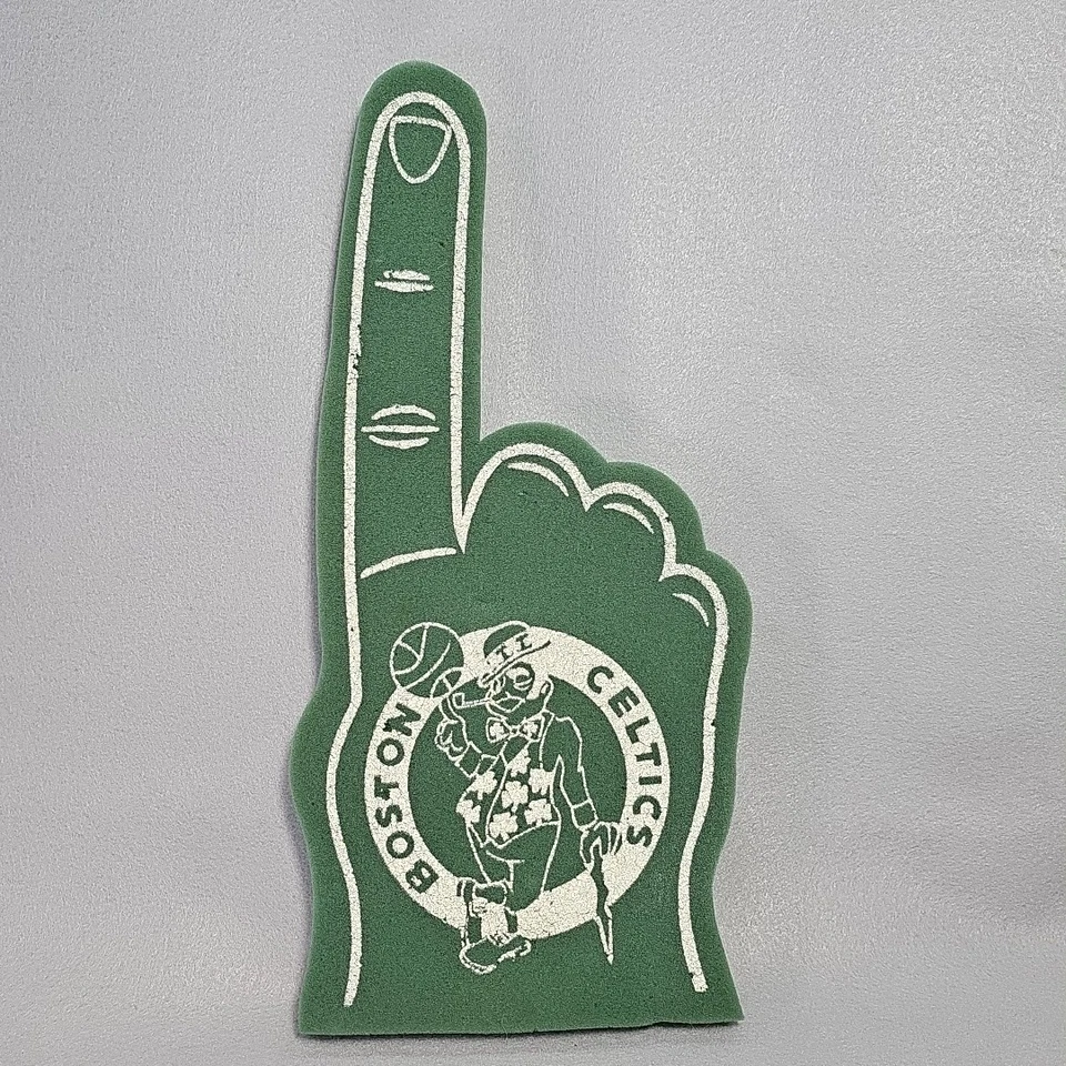 De colección 1984 Boston Celtics espuma dedo recuerdo medidas 18" x 8" usado Foto 2 de 4
