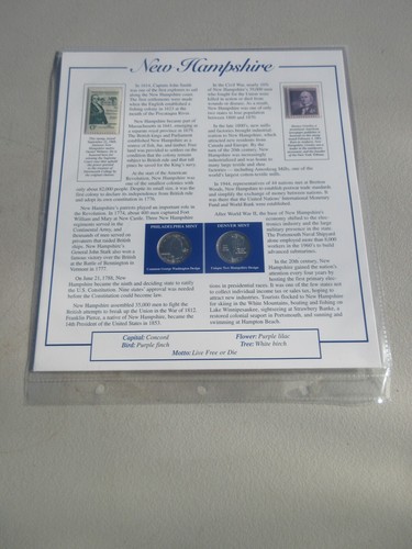 14 Postal Society Commemorative Statehood Quarter Collection Delaware Georgia & - Picture 18 of 23