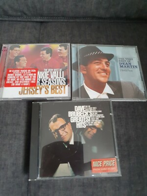Frankie Valli, Dean Martin ,dave Brubeck Cd Bundle