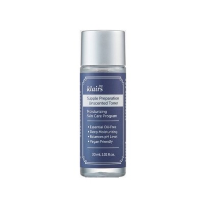 Dear, Klairs Supple Preparation Unscented Toner 30ml
