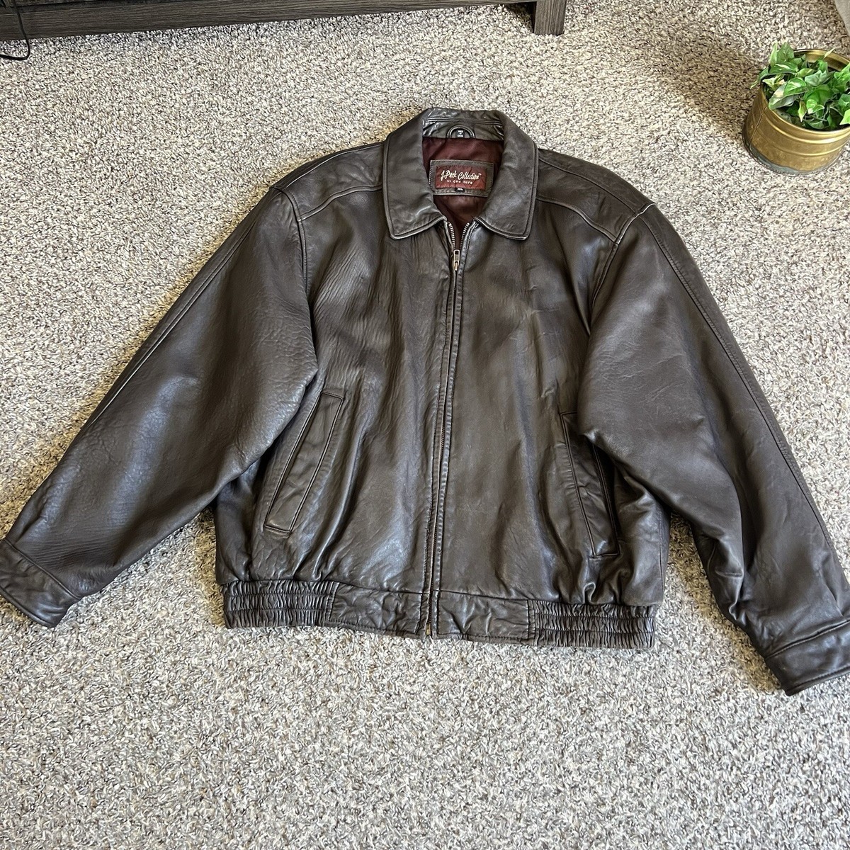 J. Park Genuine Lamb Leather Bomber Jacket Men's Size XL J. Park Genuine Lamb Leather Bomber Jacket Men's Size XL