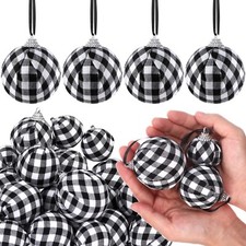 Liliful 30 Pcs Small Christmas Hanging Ball Tree Balls Ornament 3 Sizes Diame...