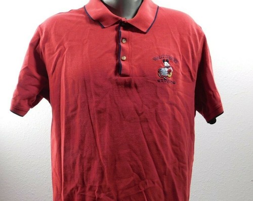 Mickey Mouse Polo Shirt Mens Size 
