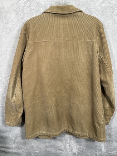 Chaqueta Blazer Eddie Bauer Mujer Beige Completamente Forrada Pana Talla Alta Mediana - Imagen 7 de 7