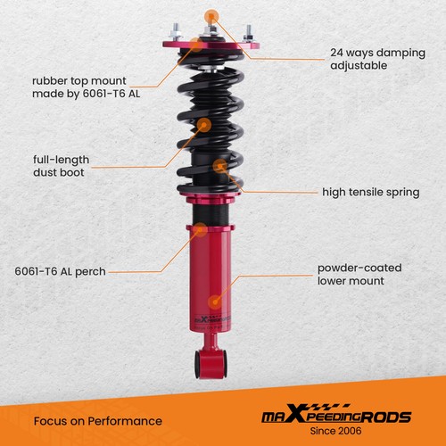 Coilovers Kits for Toyota Supra A8 3.0i Adj. Damper Amortisseurs Suspension - Picture 8 of 12