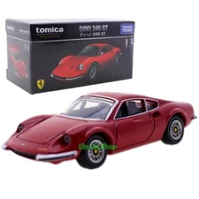 Tomica Premium #13 Red Ferrari Dino 246 GT Diecast Tomy Takara Model Collect