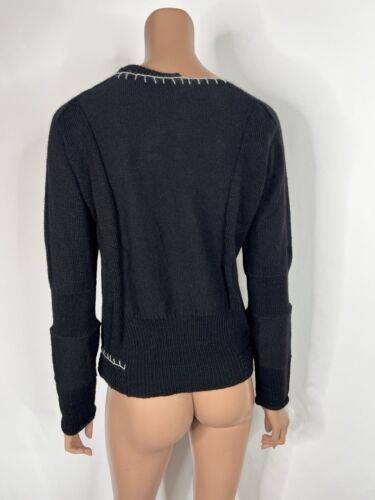 Vtg Yohji Yamamoto C.AW2005 Black Cutout Sweater JP2 S - Picture 4 of 7