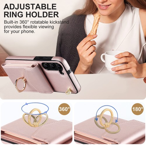 For Samsung Galaxy A42 A50 A51 A52 A53 A54 Ring Holder Leather Wallet Case Cover - Picture 14 of 66