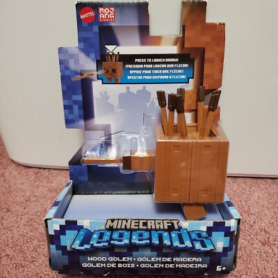Mattel Minecraft Legends Wood Golem Action Figure Mojang New Sealed