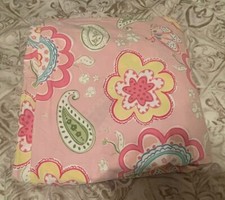 Pottery Barn Kids Samantha Pink Floral Full-Queen Duvet Cover 100 Cotton VGUC