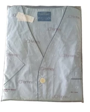 Vintage Blue JCP Towncraft Mens Pajamas PJs Summer weight 2XLT Cotton Poly Tall