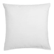 Ribbed Euro Pillow Sham Dorm Room Bedding White 26 x 26