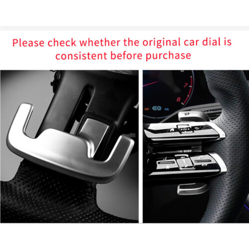Red Carbon Fiber Steering Wheel Paddles Shifter Trim For Benz AMG GT E53 CLS 22+ - Foto 2 di 12