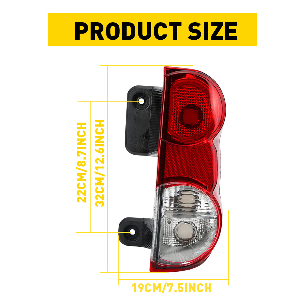 Fits For 2013-2018 Nissan NV200 Right Passenger Tail Light Brake