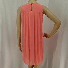 ANN TAYLOR CORAL PLEATED BACK SLEEVELESS SWING TRAPEZE DRESS SIZE: 4 NWT $100