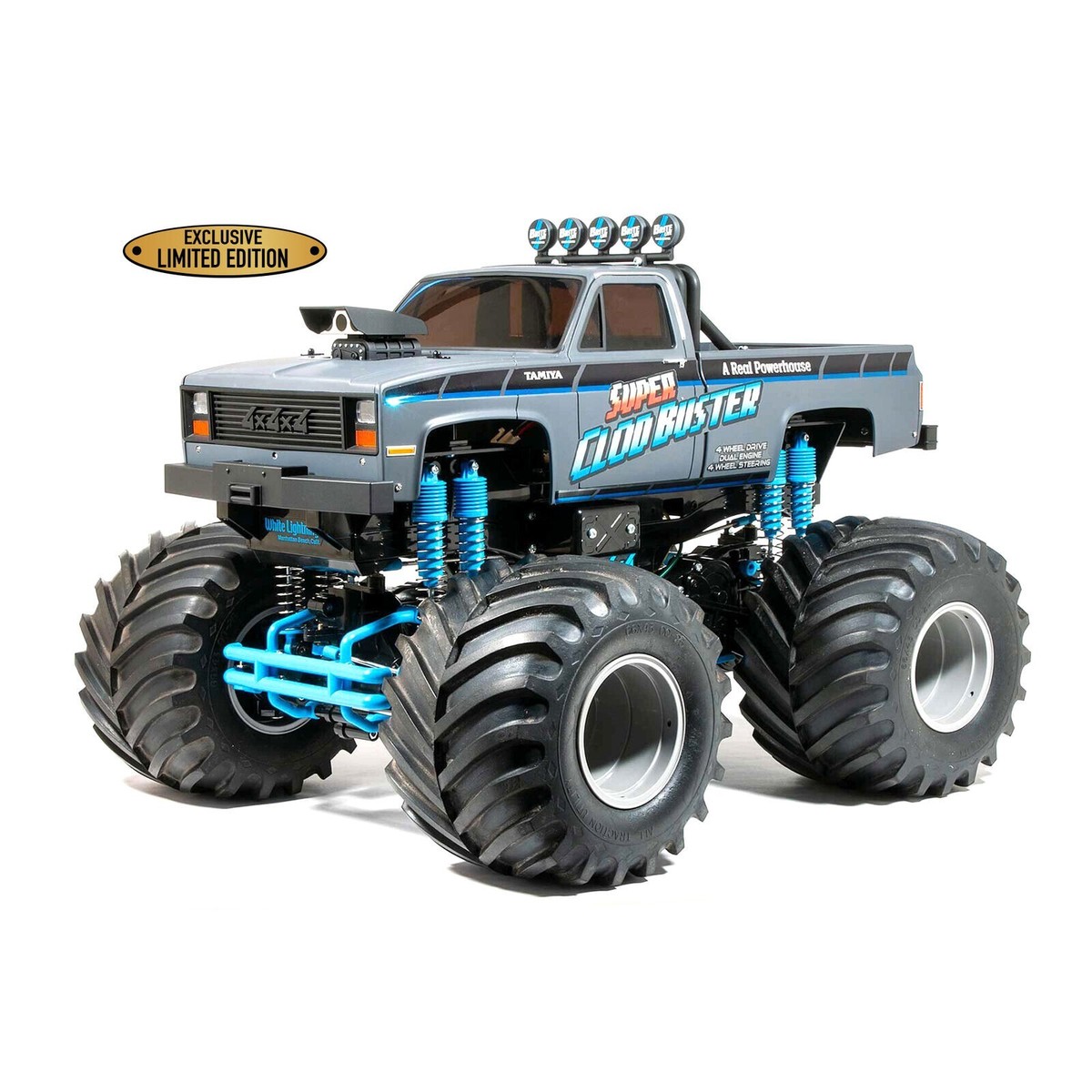 Tamiya 1/10 Super Clod Buster 4WD Wheel Drive Truck Kit Grey Tamiya 1/10 Super Clod Buster 4WD Wheel Drive Truck Kit Grey