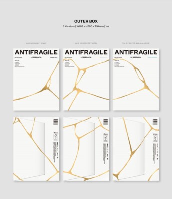 LE SSERAFIM 2nd Mini Album ANTIFRAGILE Random Ver CD+P.Book+P.Card