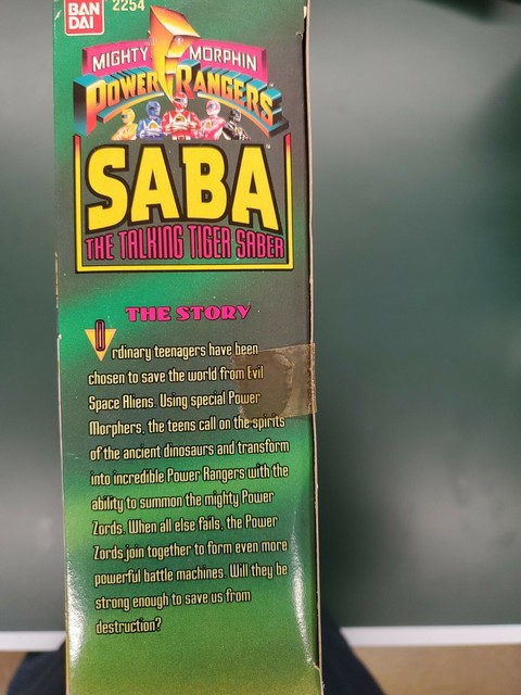 1994 Mighty Morphin Power Rangers Saba The Talking Tiger Saber 2254 Bandai Saban for sale online