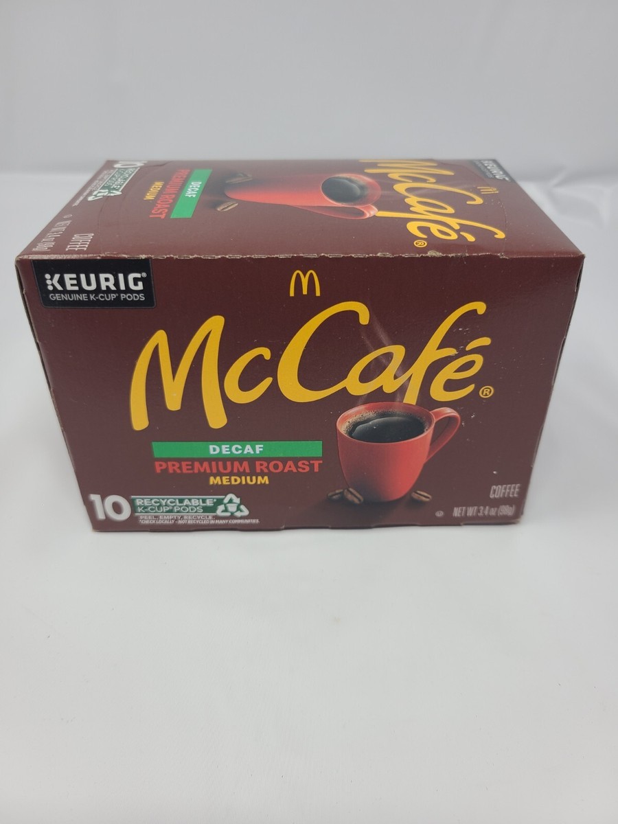 McDonalds McCafe Premium Roast Decaffeinated Coffee K Cups Keurig
