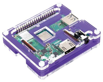 PIBOW 3A+ COUPE CASE, RPI 3 A+, ROYALE, Körperfarbe Lila, ENCLSOURE FÜR PIMORONI