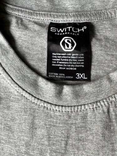 NWT Switch Remarkable Women’s Orange Grunge T-Shirt Size 3XL Short Sleeve - Picture 7 of 11