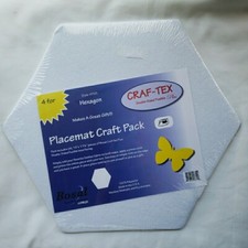 Bosal Craf-Tex HEXAGON 15x17.25 PlaceMat Craft Pack PM5 Double Sided Interfacing