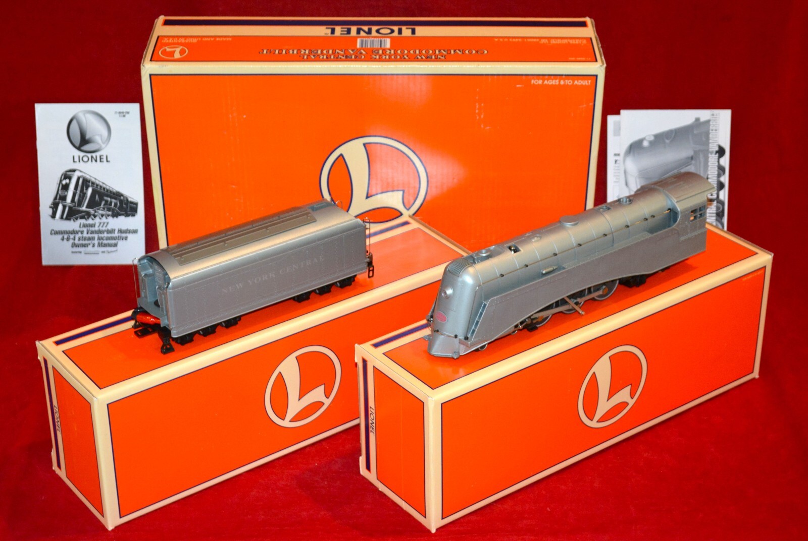 LIONEL 618045 COMMODORE VANDERBILT "777" HUDSON W/TENDER IN OBs