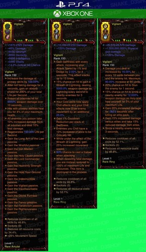 Diablo 3 - PS4 - Xbox One - Fully Modded PRIMAL Set - Thorns of the Invoker - Picture 3 of 5