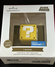 NEW 2023 Nintendo Hallmark Super Mario Question BLOCK Christmas Ornament Gift