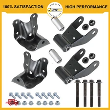 2pcs Rear Leaf Spring Rear Hanger Bracket and Shackle Kit for Ford Ranger Mazda