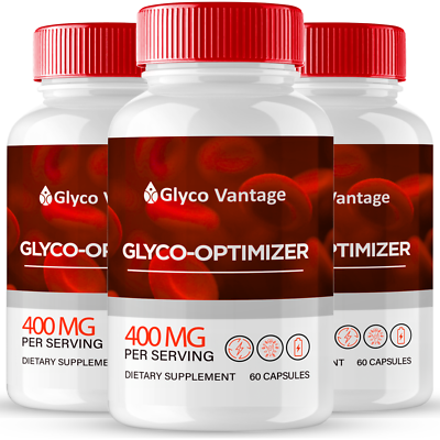 #ad 3 Pack Glyco Vantage Glyco Optimizer GlycoVantage for Blood Sugar amp; Pressure $69.95