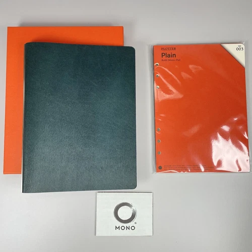 PLOTTER 5002 A5 6-Ring Binder Horsehair Blue New Rare Discontinued from Japan