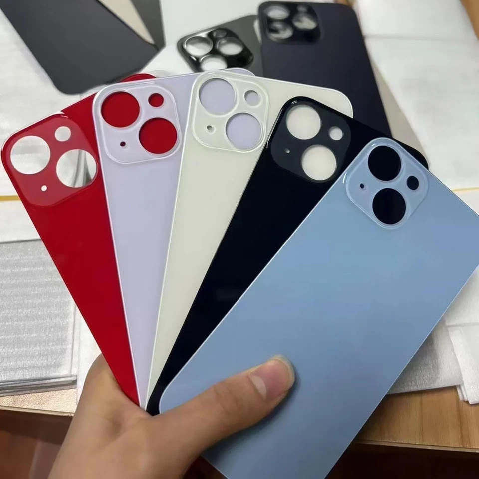 Big Hole Back Glass Cover Replacement Lot For i Phone 8 XR XS 11 12 13 14 15 Pro - Image 2 of 4