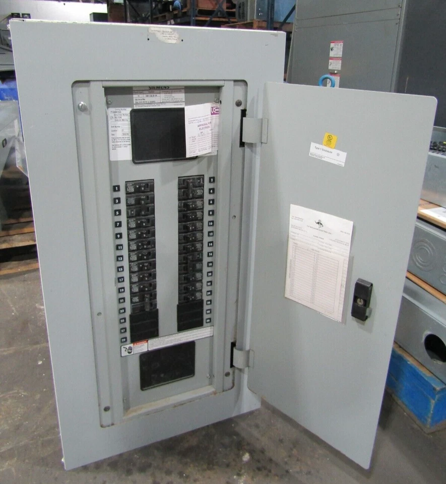 💥SIEMENS 250 AMP MAX MAIN LUG PANELBOARD 208Y/120V 30 CIRCUIT 3Ø 4W P1X30MC250A - Image 4 of 4