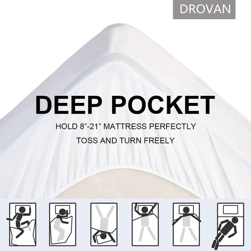 Mattress Topper Olympic Queen Size - Extra Thick Mattress Pad Cover - Pillow Top - Picture 3 of 7