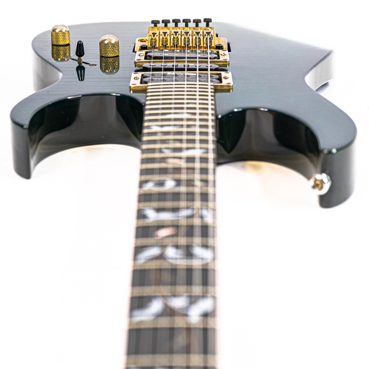IBANEZエルキギター 1993 Ibanez RG7CTTL Electric Guitar Trans Blue w/ Tree of