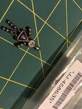 STERLING SILVER .925 BIRTHSTONE Purple Girl CHARM