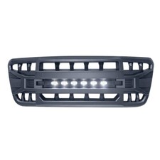 Matte Black Front Armor Grille Bumpe Grill Wlight For Ford F150 F-150 2004-2008
