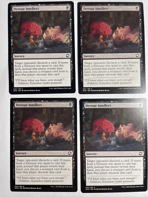 4x Mtg D&D Forgotten Realms Devour Intellect NM/M Magic The Gathering